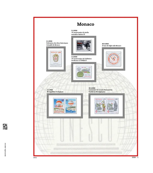 davo-luxe-monaco-2024-feuilles-d-album-timbres-papier-200g image 1