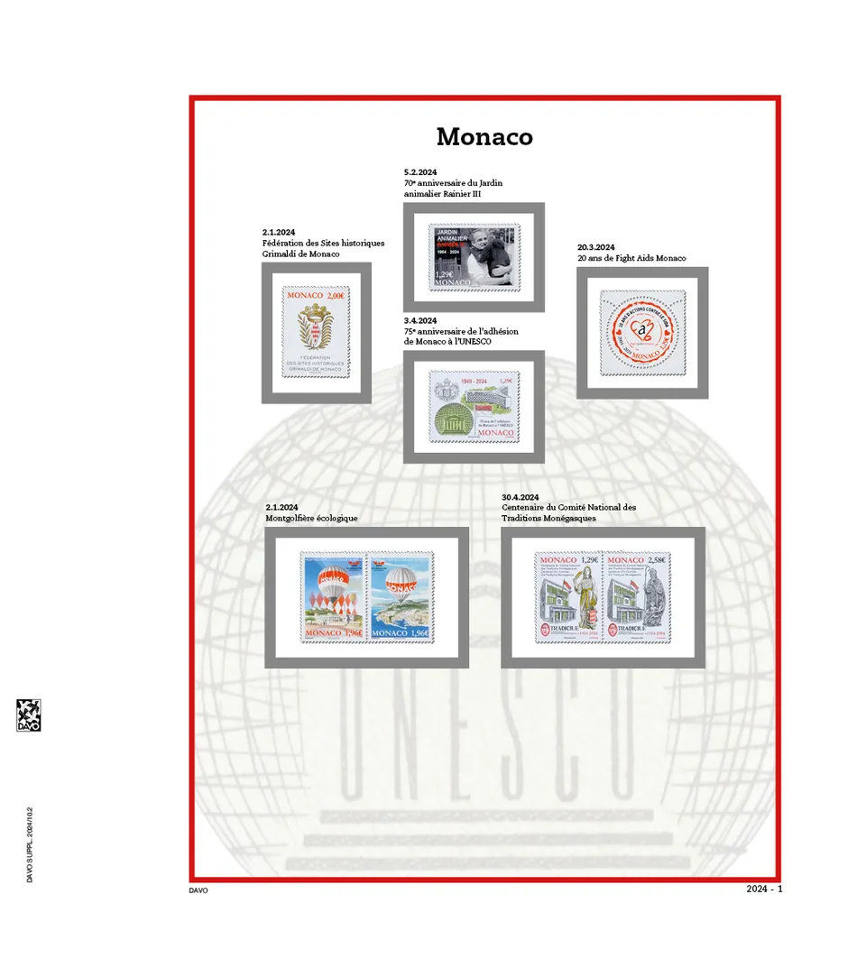davo-luxe-monaco-2024-feuilles-d-album-timbres-papier-200g image 1