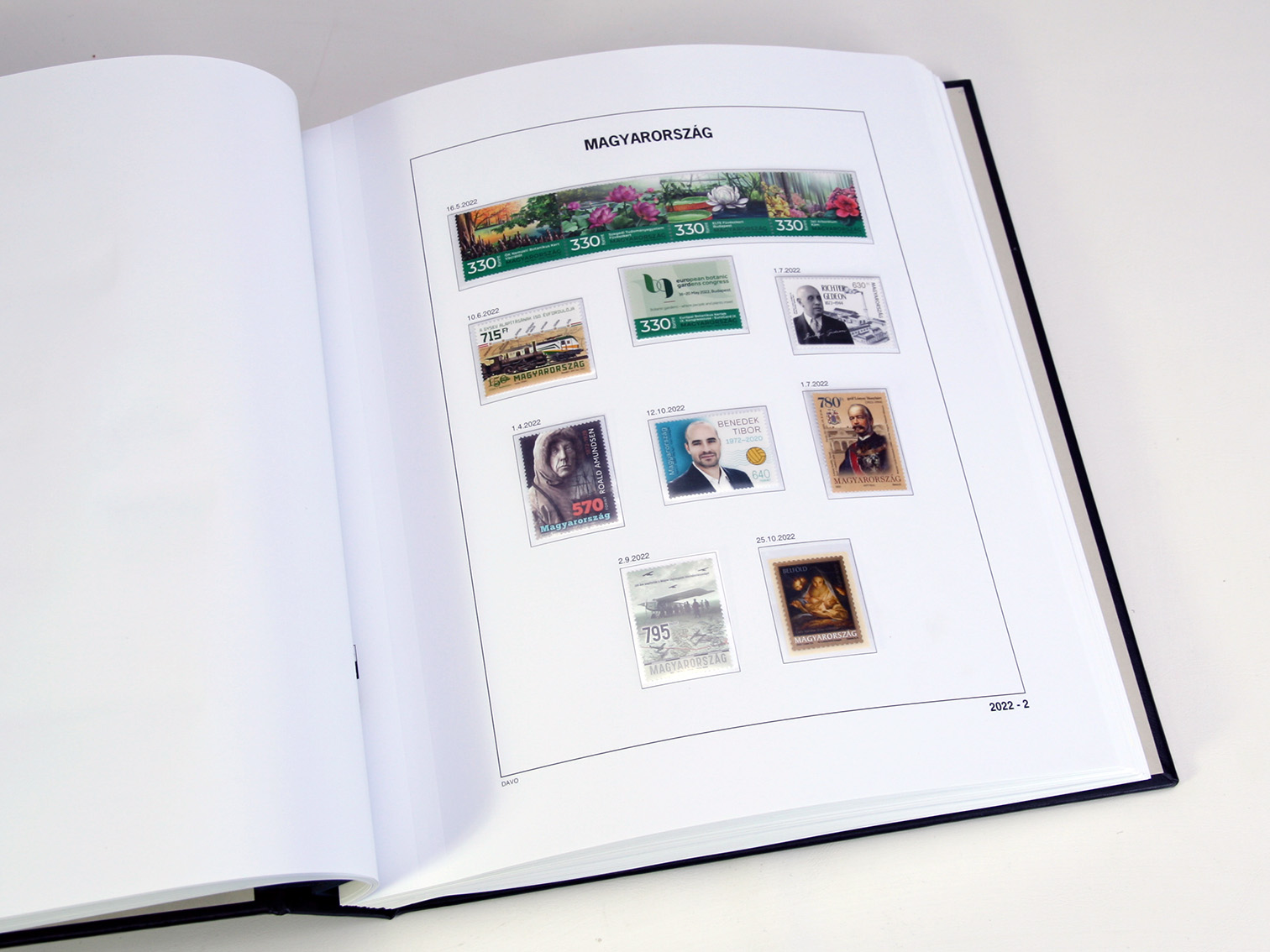 davo-luxe-hongrie-2022-pages-album-timbres-170g image 1
