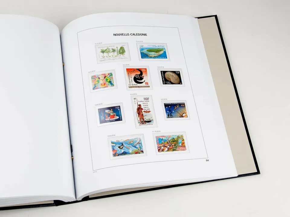 davo-luxe-nouvelle-cal-donie-2016-feuilles-album-timbres-170g image 1