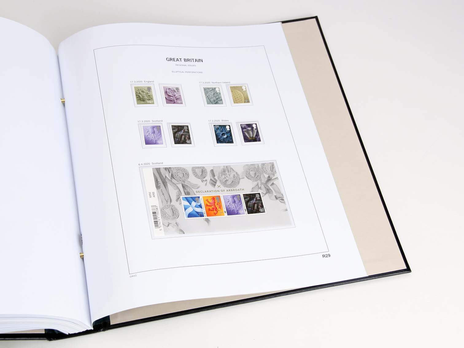 davo-luxe-grande-bretagne-extra-2020-pages-album-timbres-170g image 1
