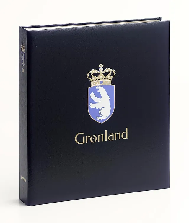 davo-luxe-reliure-groenland-iii-bleue-avec-coffret image 1
