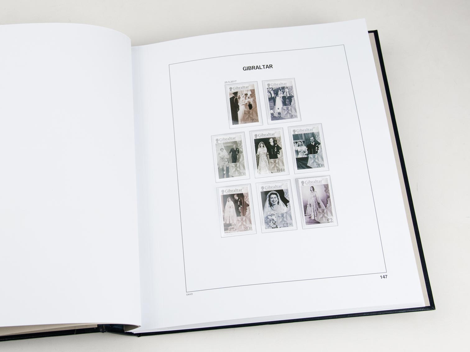 davo-luxe-gibraltar-2017-feuillets-album-timbres-170g image 1