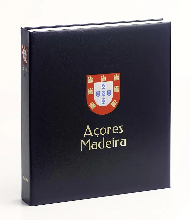 davo-luxe-reliure-album-timbres-a-ores-mad-re-iv-bleu image 1