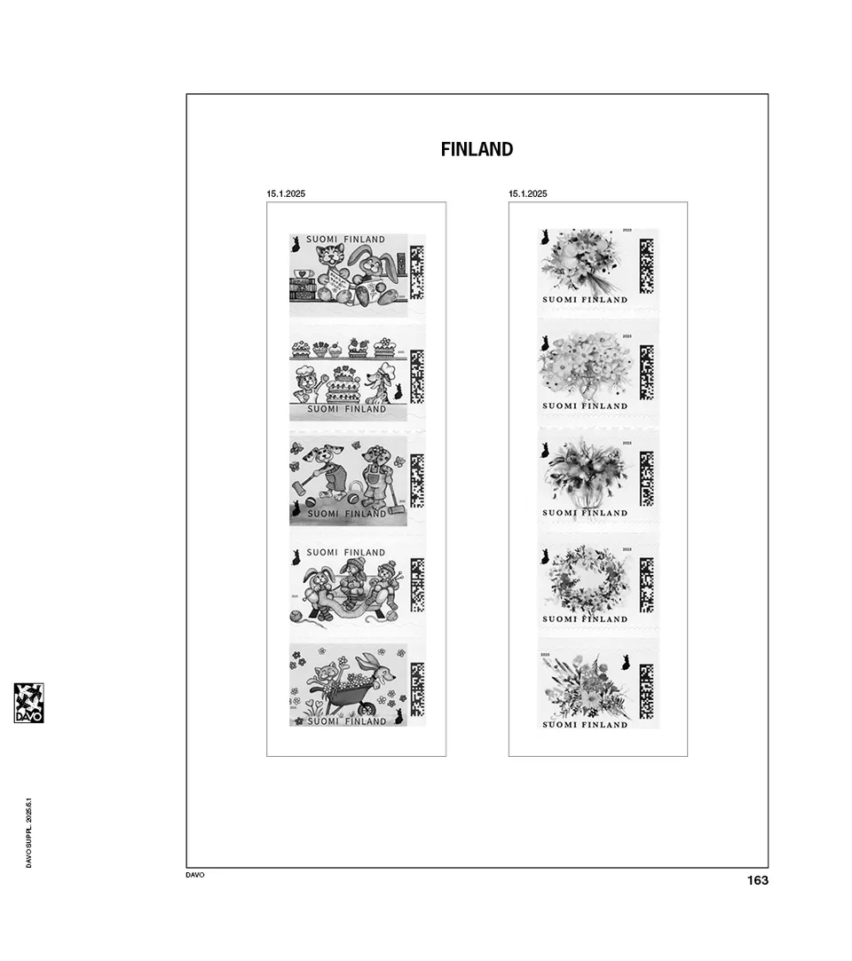 davo-luxe-finlande-2025-pages-album-timbres-170g image 1