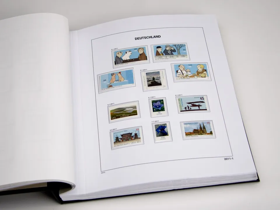 davo-luxe-suppl-ment-allemagne-2021-pages-album-timbres-170g image 1