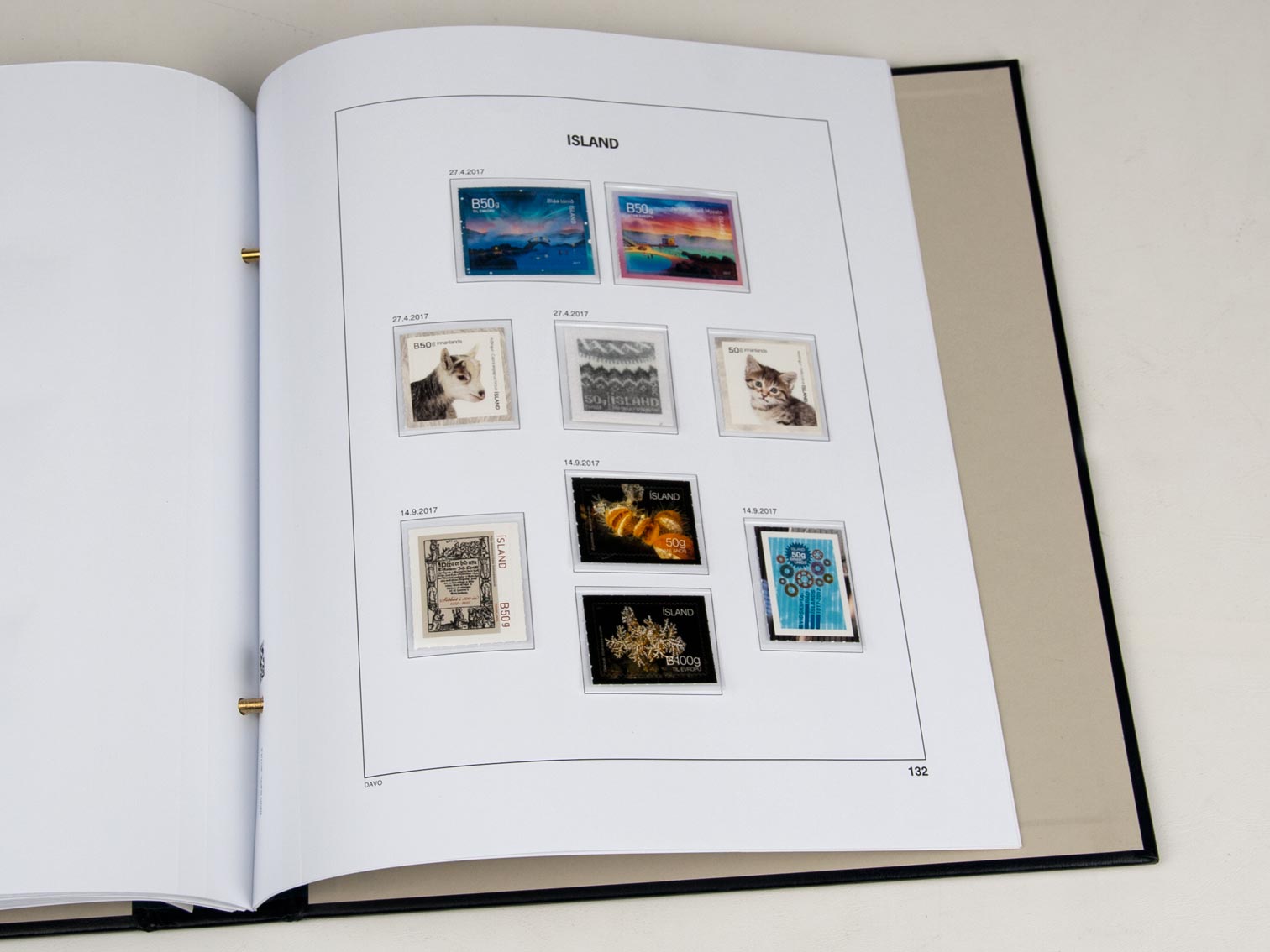 davo-luxe-islande-2017-feuilles-suppl-ment-timbres-2017 image 1