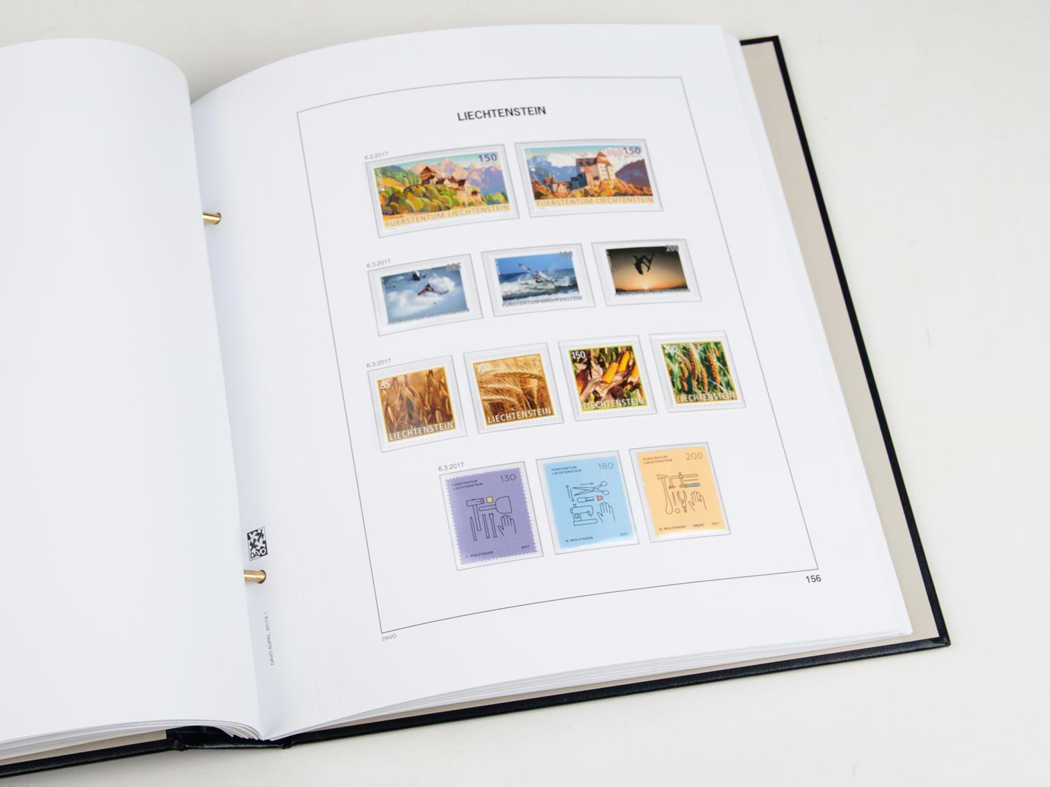 davo-luxe-liechtenstein-2017-pages-album-timbres-170g image 1