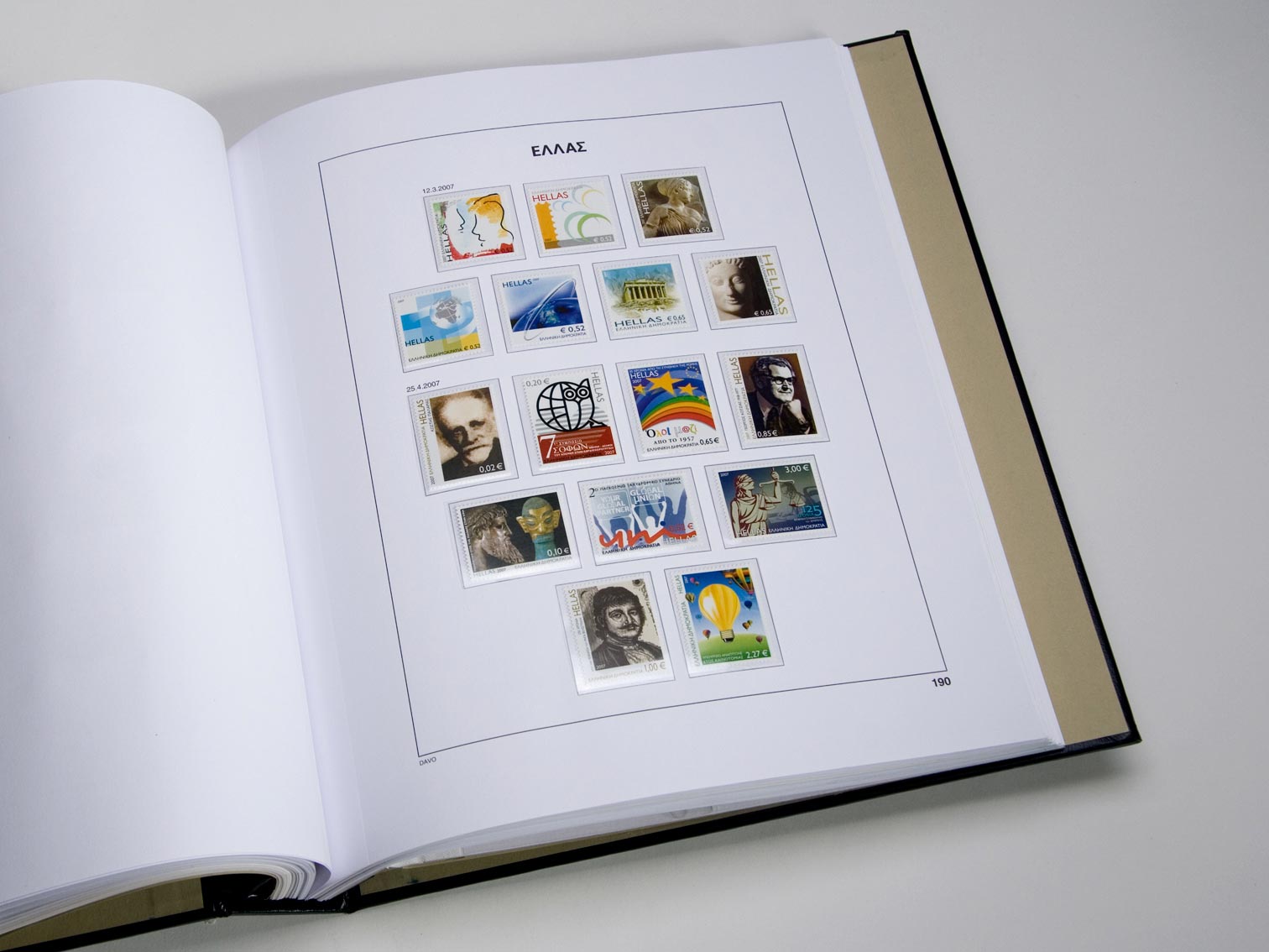 davo-luxe-gr-ce-2017-feuilles-album-timbres-papier-170g image 1