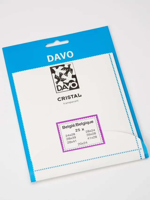 davo-cristal-belgique-bandes-timbres-transparent-7x25-pcs image 1