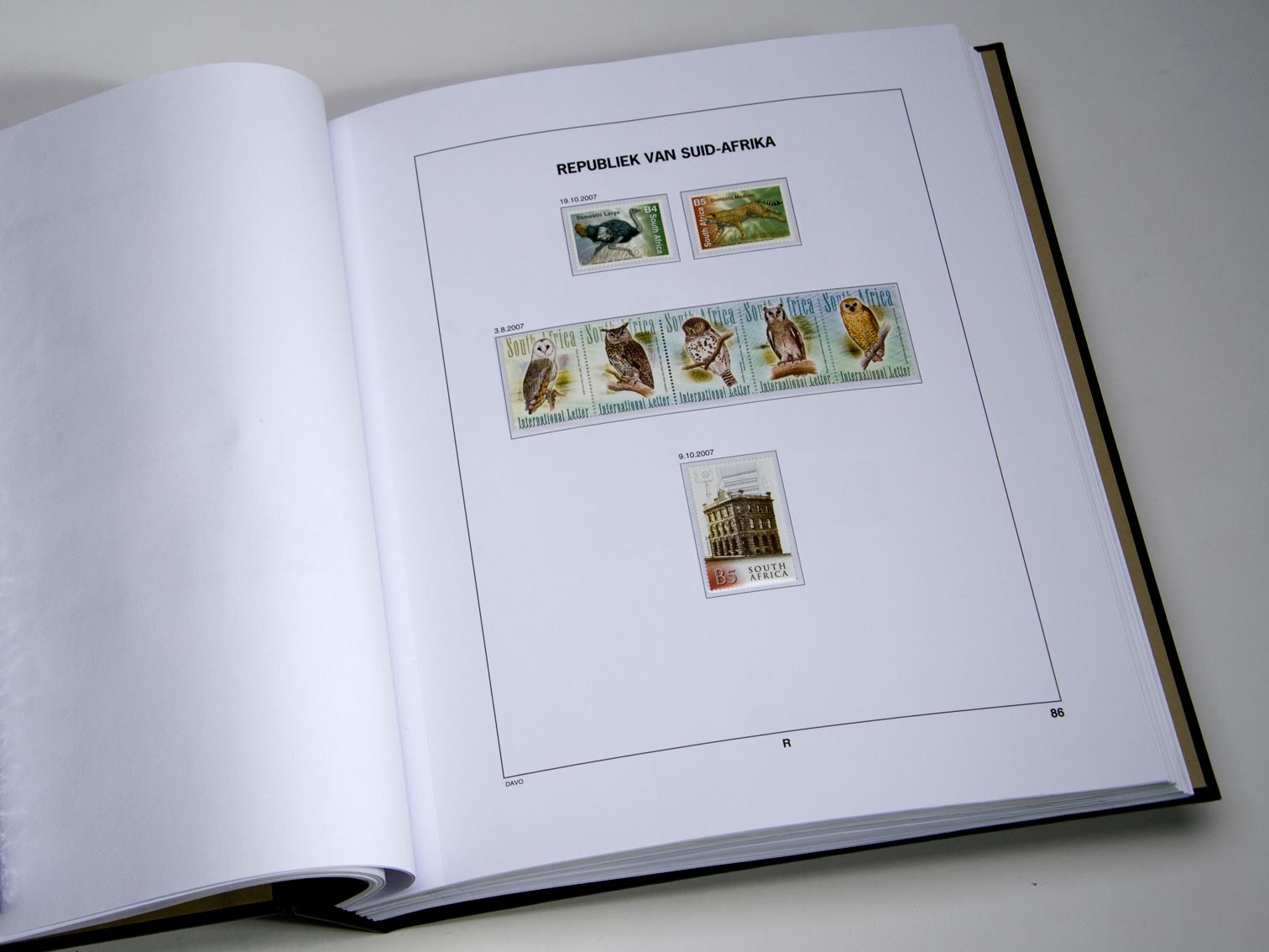 davo-luxe-suppl-ment-afrique-du-sud-2017-pages-album-timbres image 1