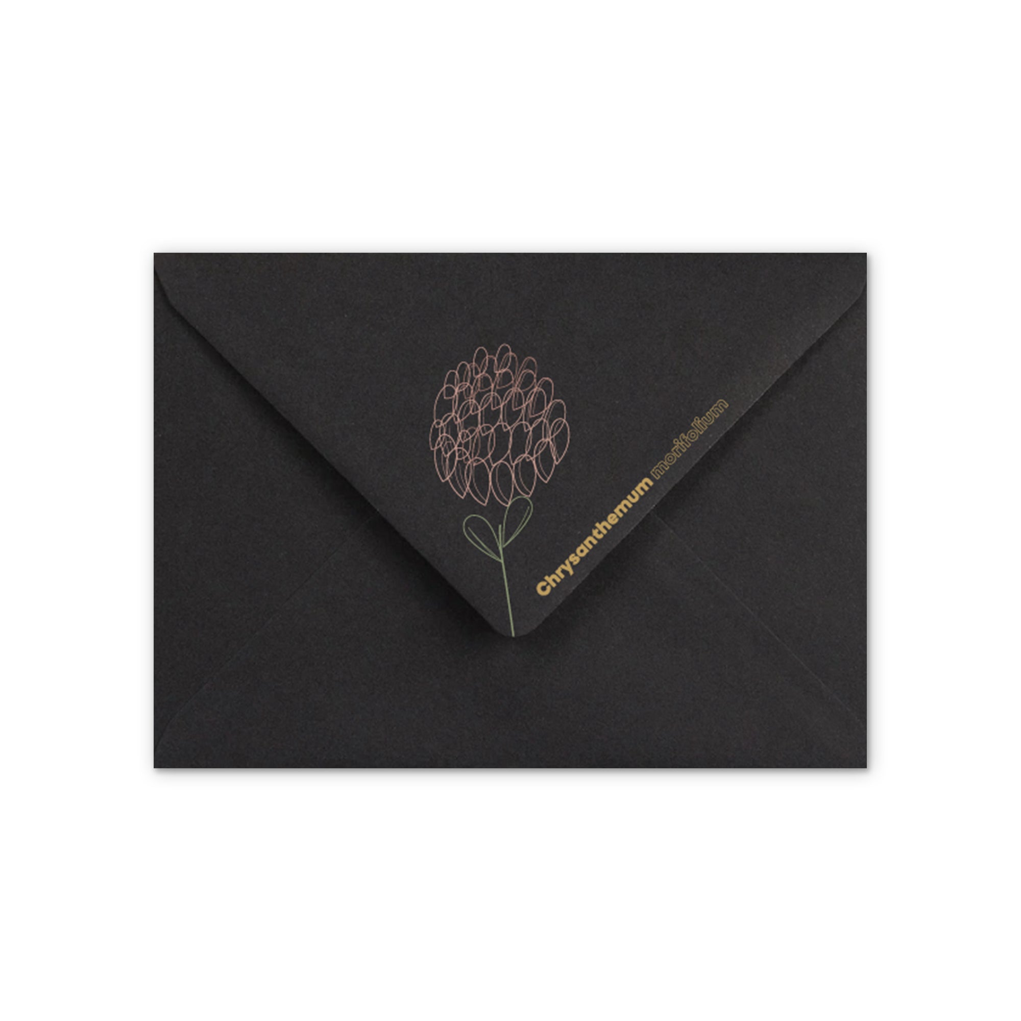 enveloppes-france-v-nements-c6-enveloppe-deuil-chrysanth-me-noire image 1