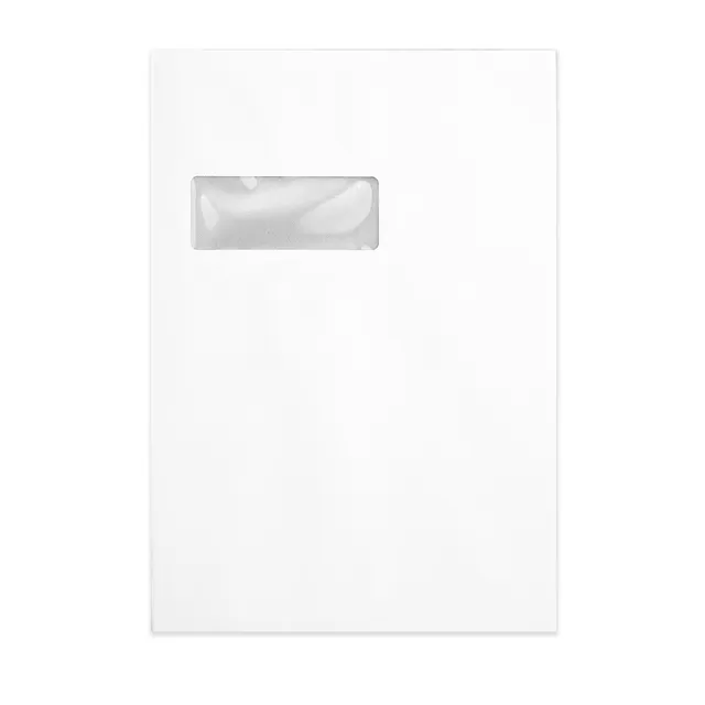 enveloppes-france-dos-cartonn-c4-enveloppe-blanche-324x229-mm-fen-tre image 1
