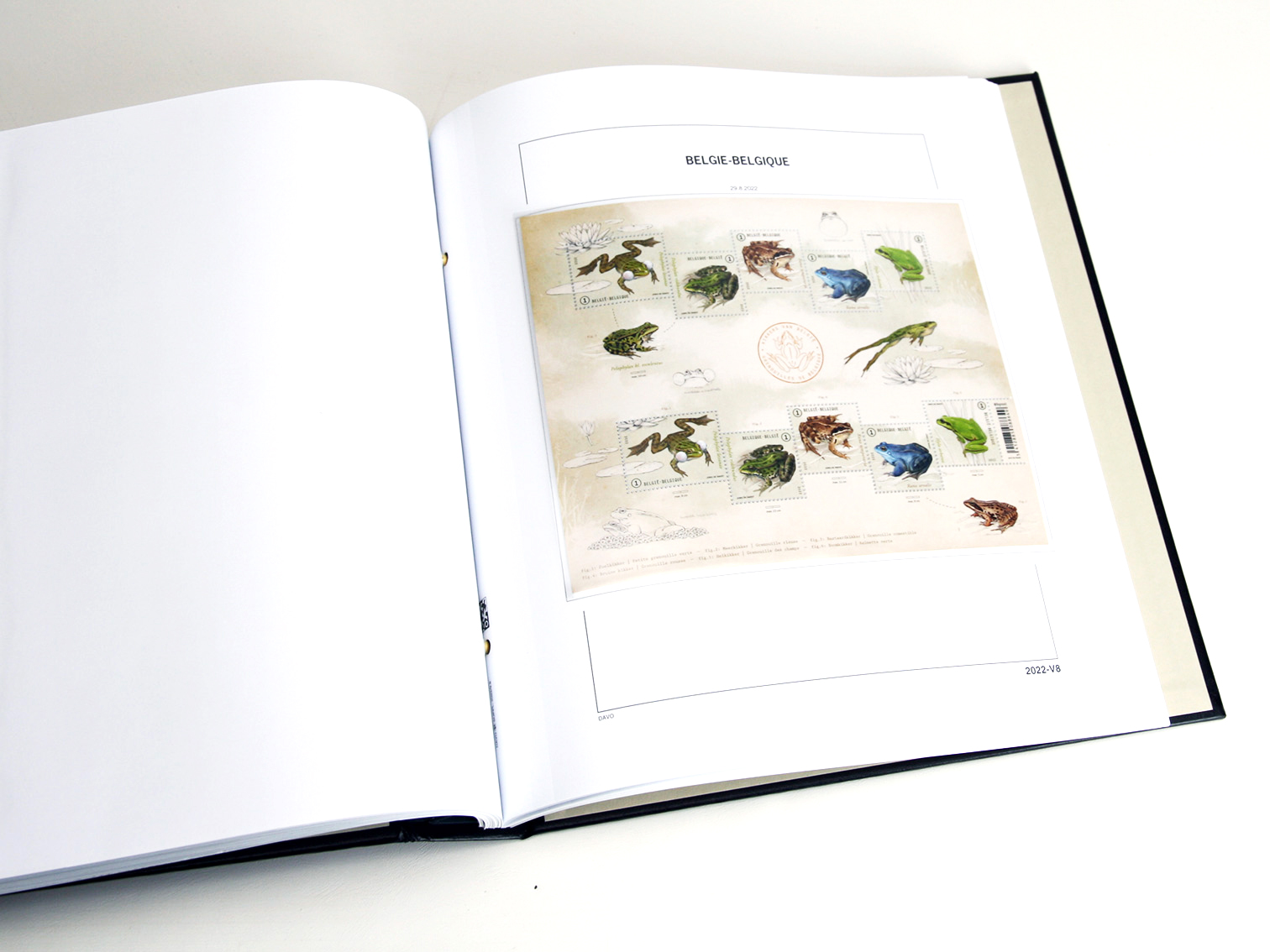 davo-luxe-belgique-2022-pages-album-timbres-feuillets image 1