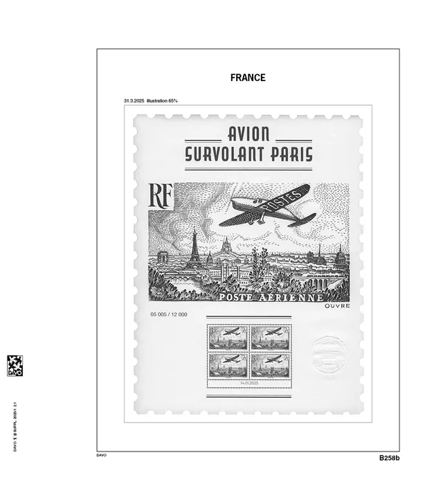 davo-luxe-france-1g-1-2025-feuilles-suppl-ment-blocs-grand-format image 1