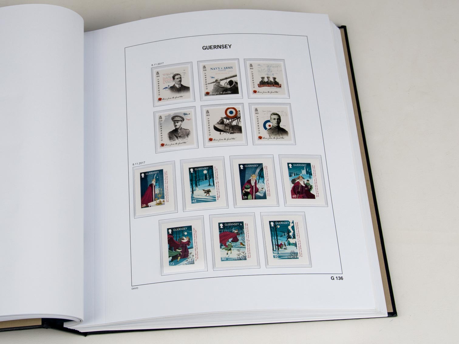 davo-luxe-suppl-ment-guernesey-2017-pages-album-timbres image 1