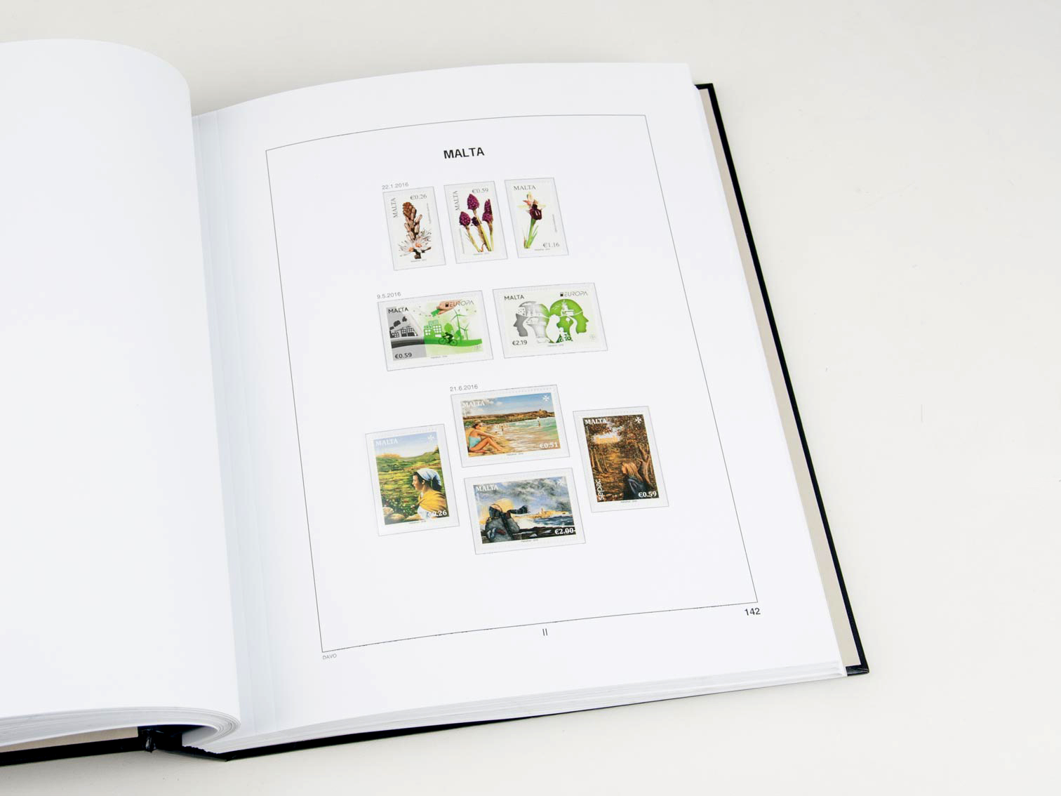 davo-luxe-malta-2016-pages-album-timbres image 1