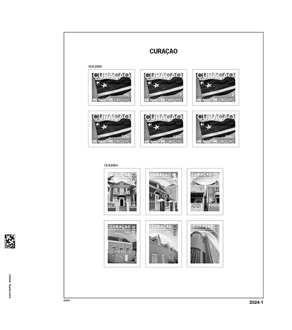 davo-luxe-suppl-ment-cura-ao-2024-pages-album-timbres-170g image 1