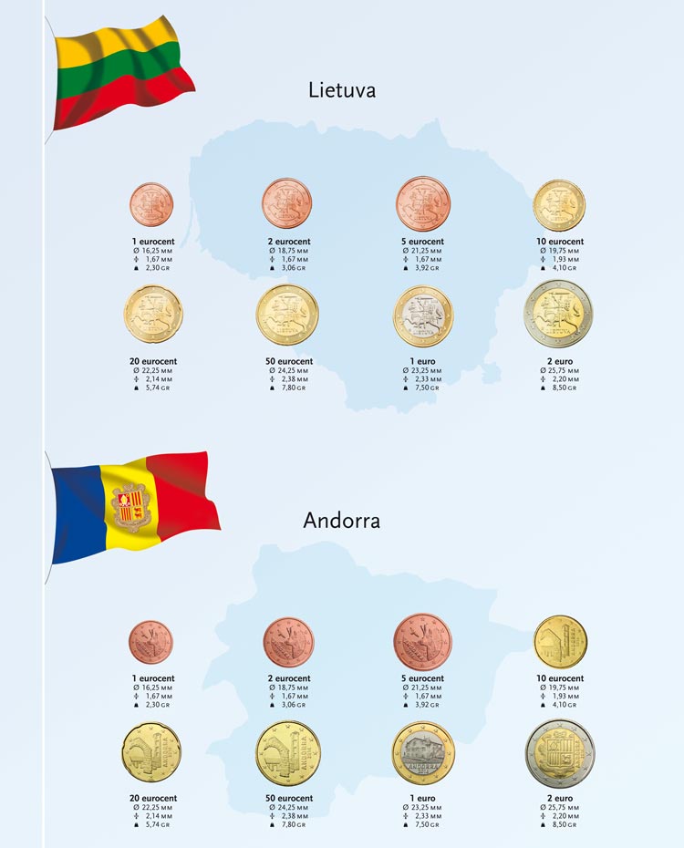 davo-kosmos-suppl-ment-euro-lituanie-andorre-2015-monnaies image 1