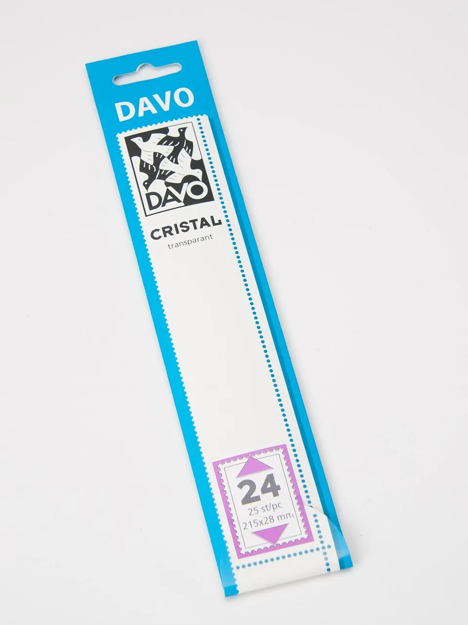 davo-cristal-c24-bandes-de-montage-timbres-215x28-lot-de-25 image 1