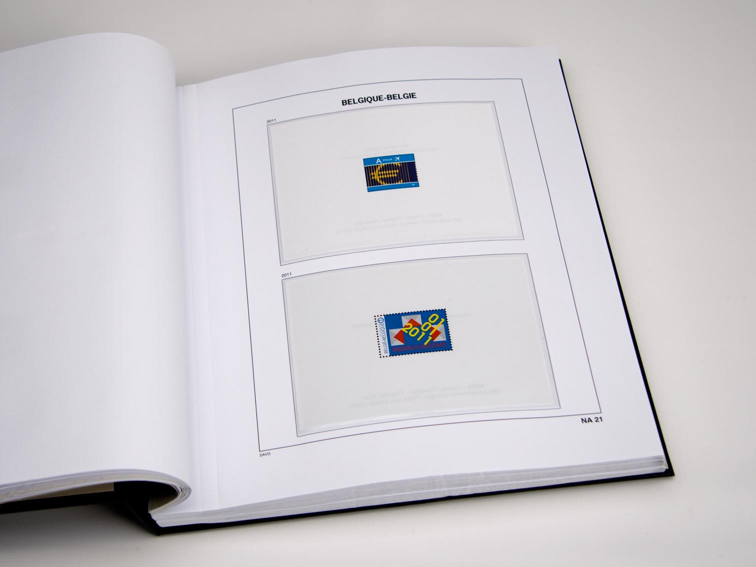 davo-luxe-belgique-na21-2011-pages-album-timbres-170-g image 1