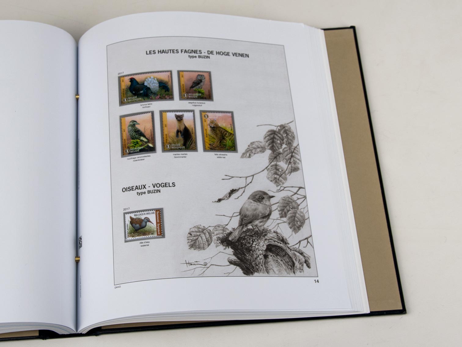 davo-luxe-suppl-ment-belgique-buzin-2017-pages-timbres-1-feuille image 1