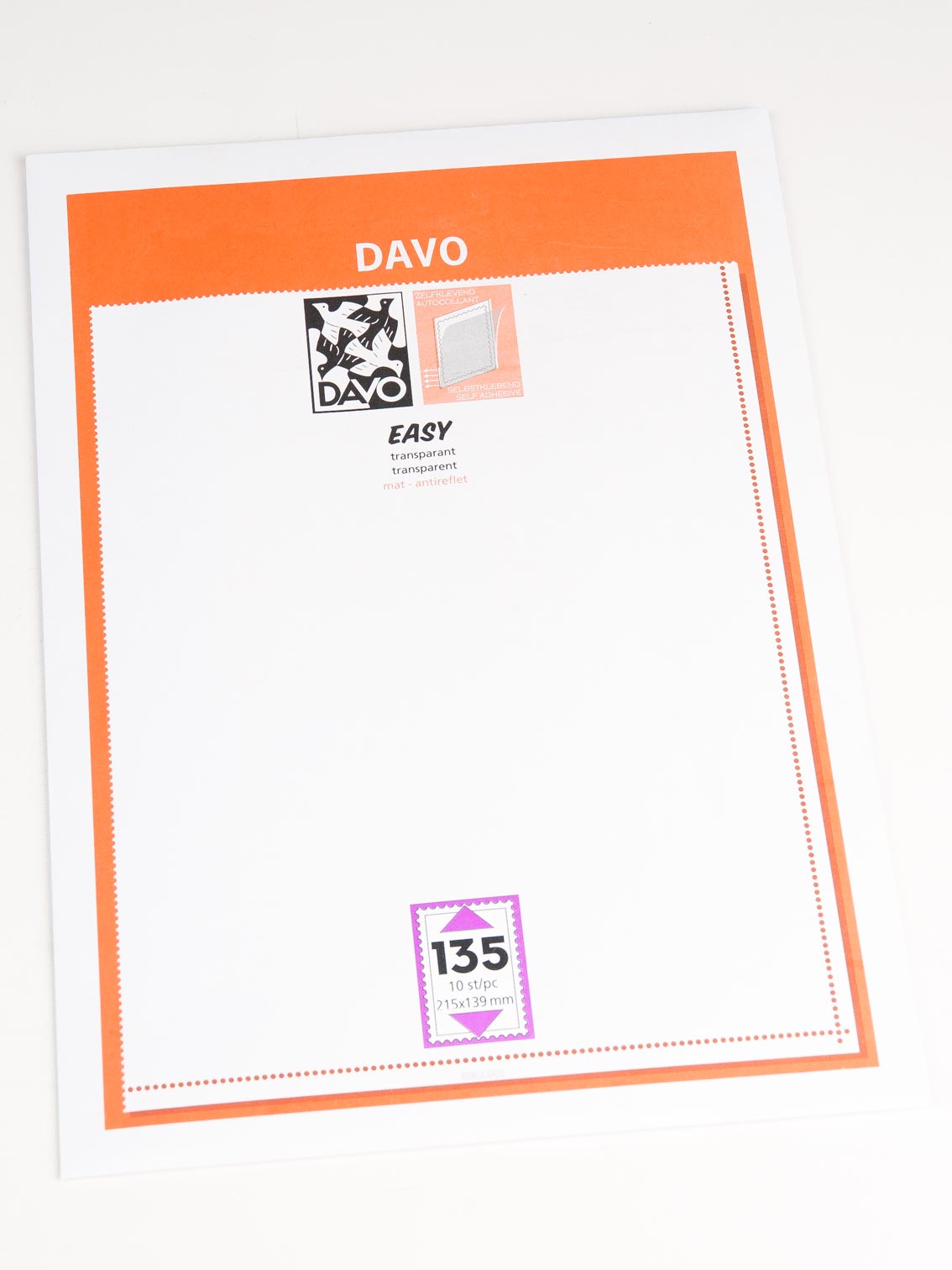 davo-easy-t135-bandes-pour-timbres-215x139-10-pcs-transparent image 1