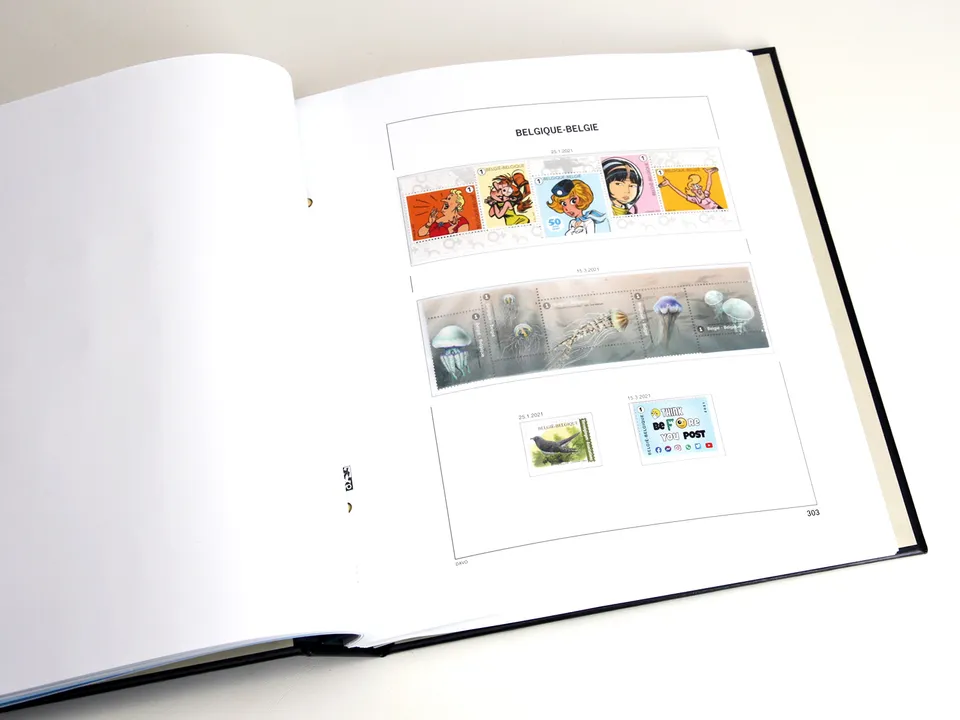 davo-luxe-suppl-ment-belgique-2021-feuilles-album-timbres image 1