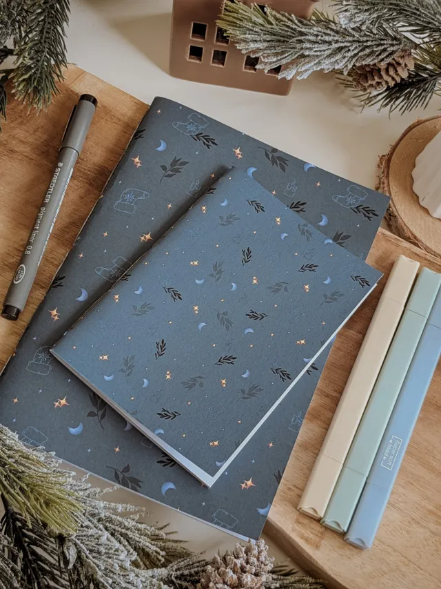 murmures-de-papier-carnets-lune-enchant-e-carnet-cousu-a6 image 1
