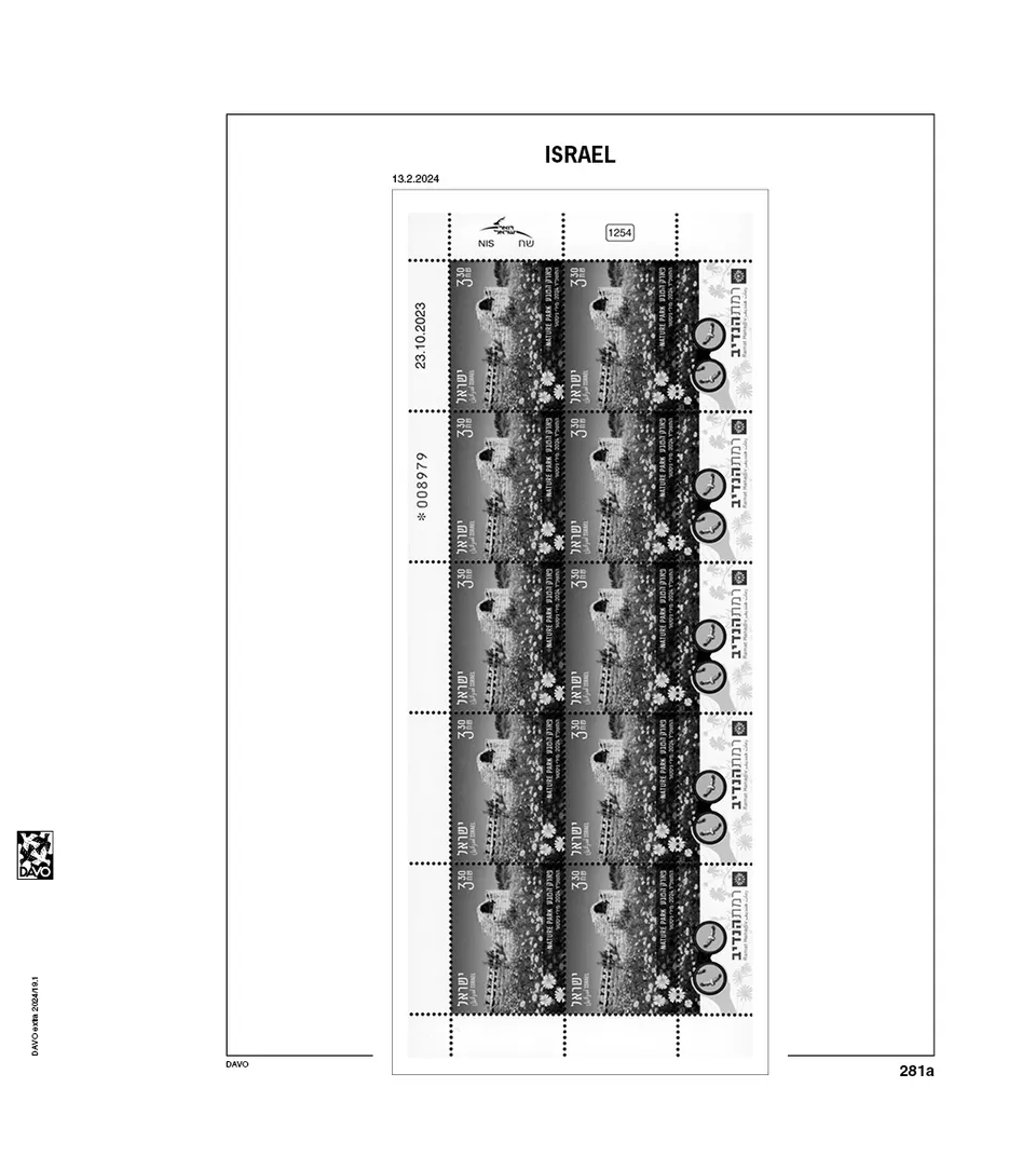 davo-luxe-suppl-ment-isra-l-feuillets-2024-album-timbres image 1
