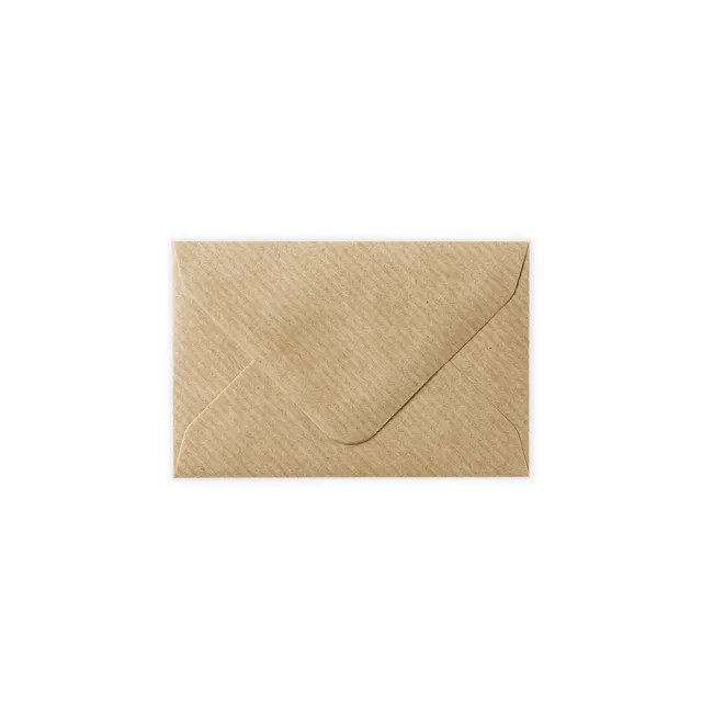 enveloppes-france-kraft-stri-e-enveloppe-62x94-mm-mini-papier image 1