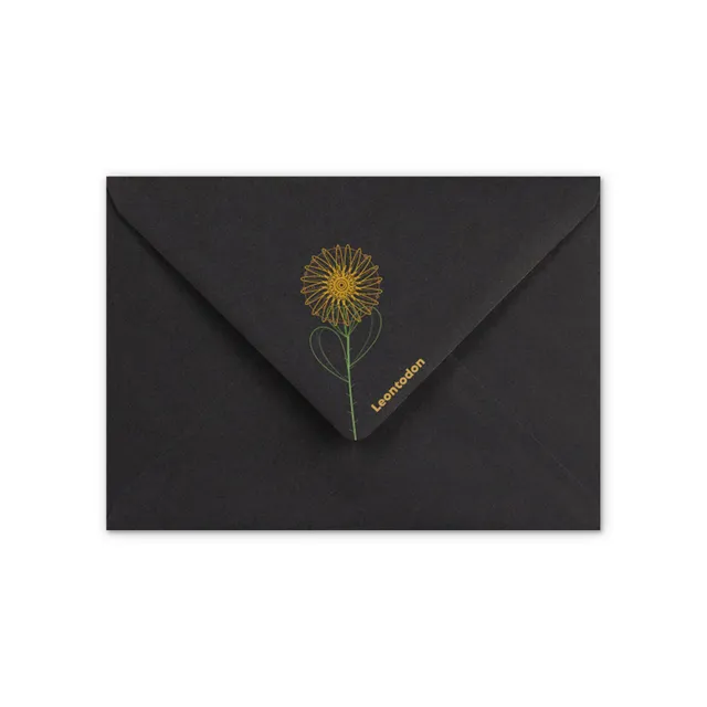 enveloppes-france-v-nements-c6-enveloppe-deuil-pissenlit-noire image 1